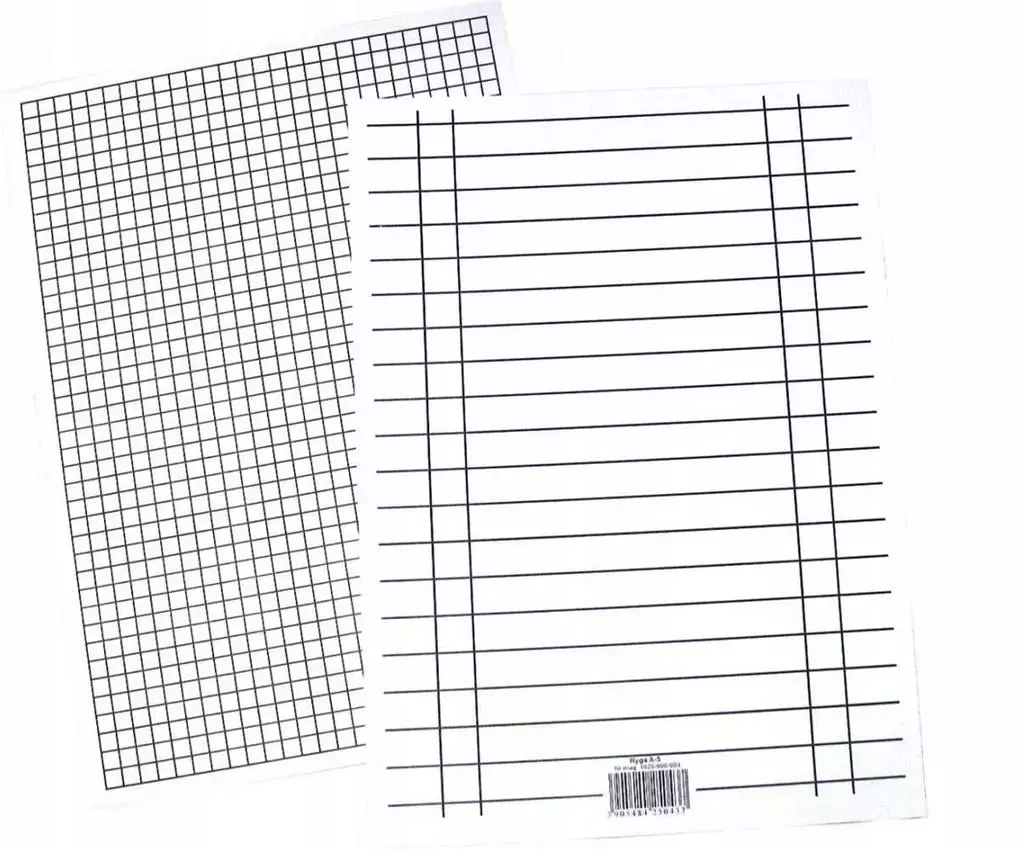 Liniuszek A5 kratka/linia 170g (10szt) - Papiernicze i szkolne