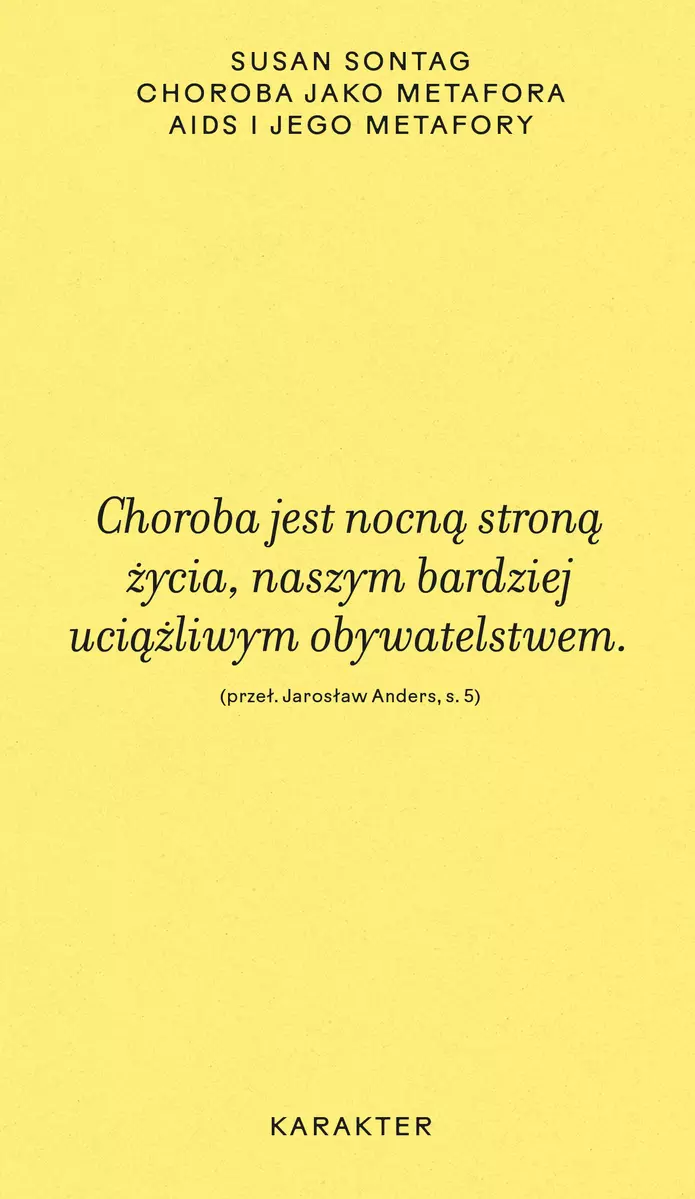 Choroba jako metafora. AIDS i jego metafory