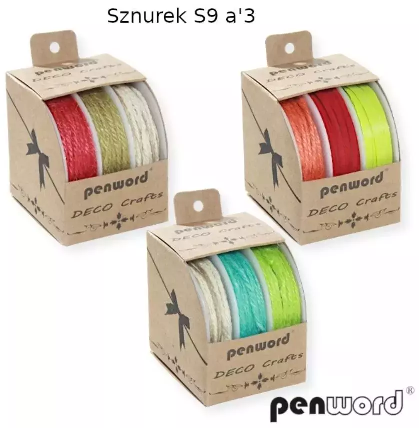 Sznurek 3 kolory - Papiernicze i szkolne