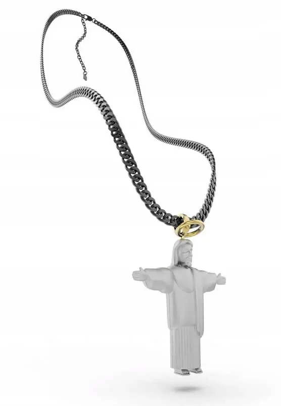 Naszyjnik Jezus Chrystus Łańcuszek i zawieszka - Zabawki