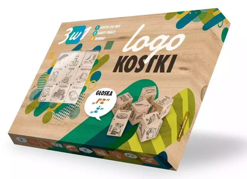 Logokostki - Głoska "Ż" 3w1 - Książki