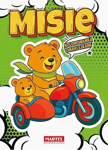 Kolorowanka komiksowa Misie z naklejkami - Książki