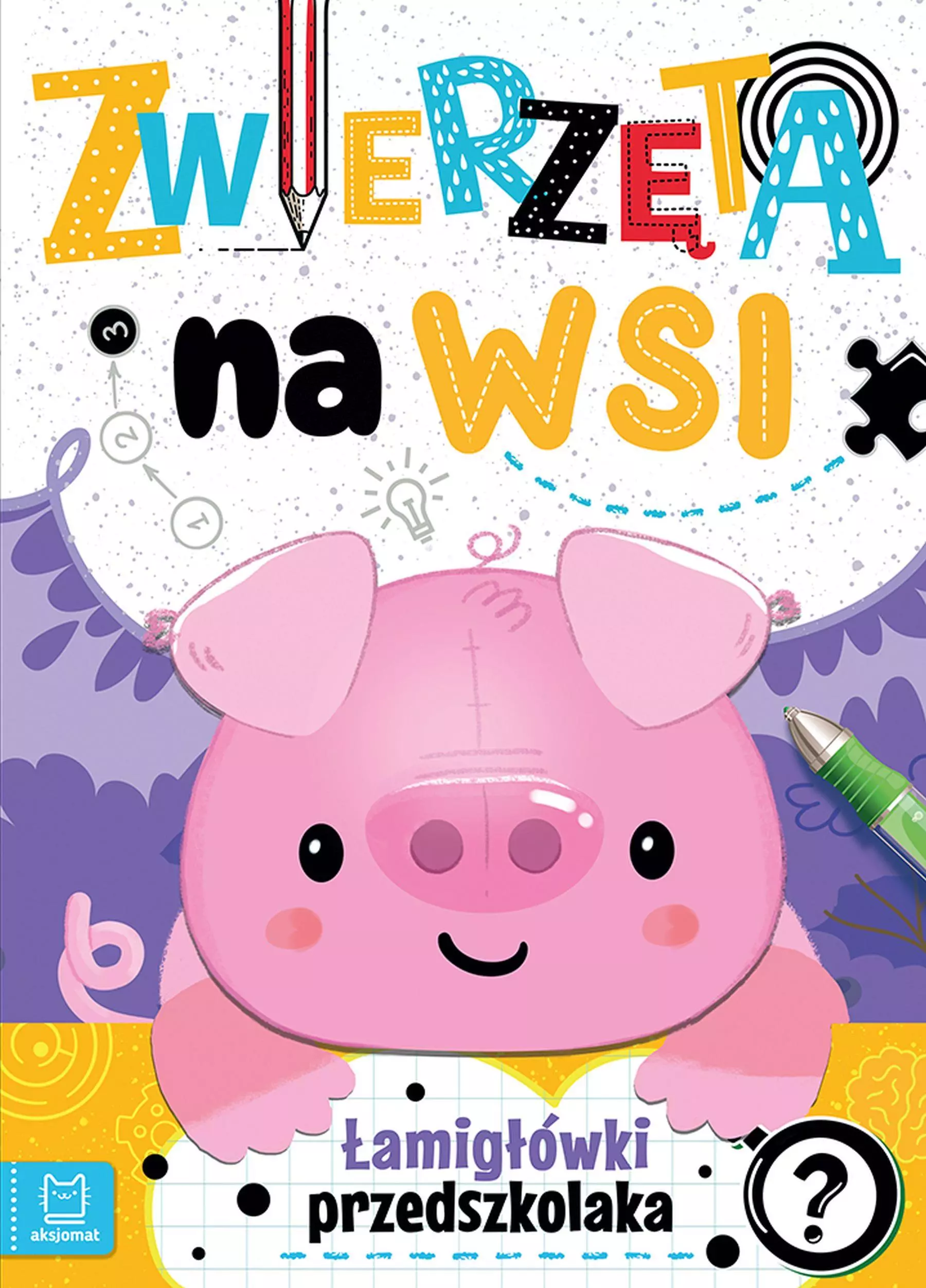 Zwierzęta na wsi. Łamigłówki przedszkolaka - Książki