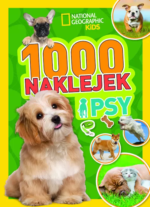 1000 naklejek. Psy. National Geographic Kids - Książki