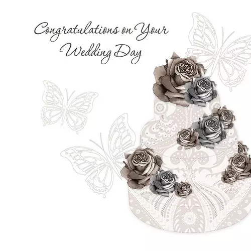 Karnet Swarovski kwadrat Ślub tort - Książki