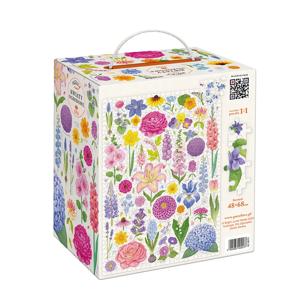 Puzzlove CzuCzu 1000 elementów. Kwiaty ogrodowe - Puzzle