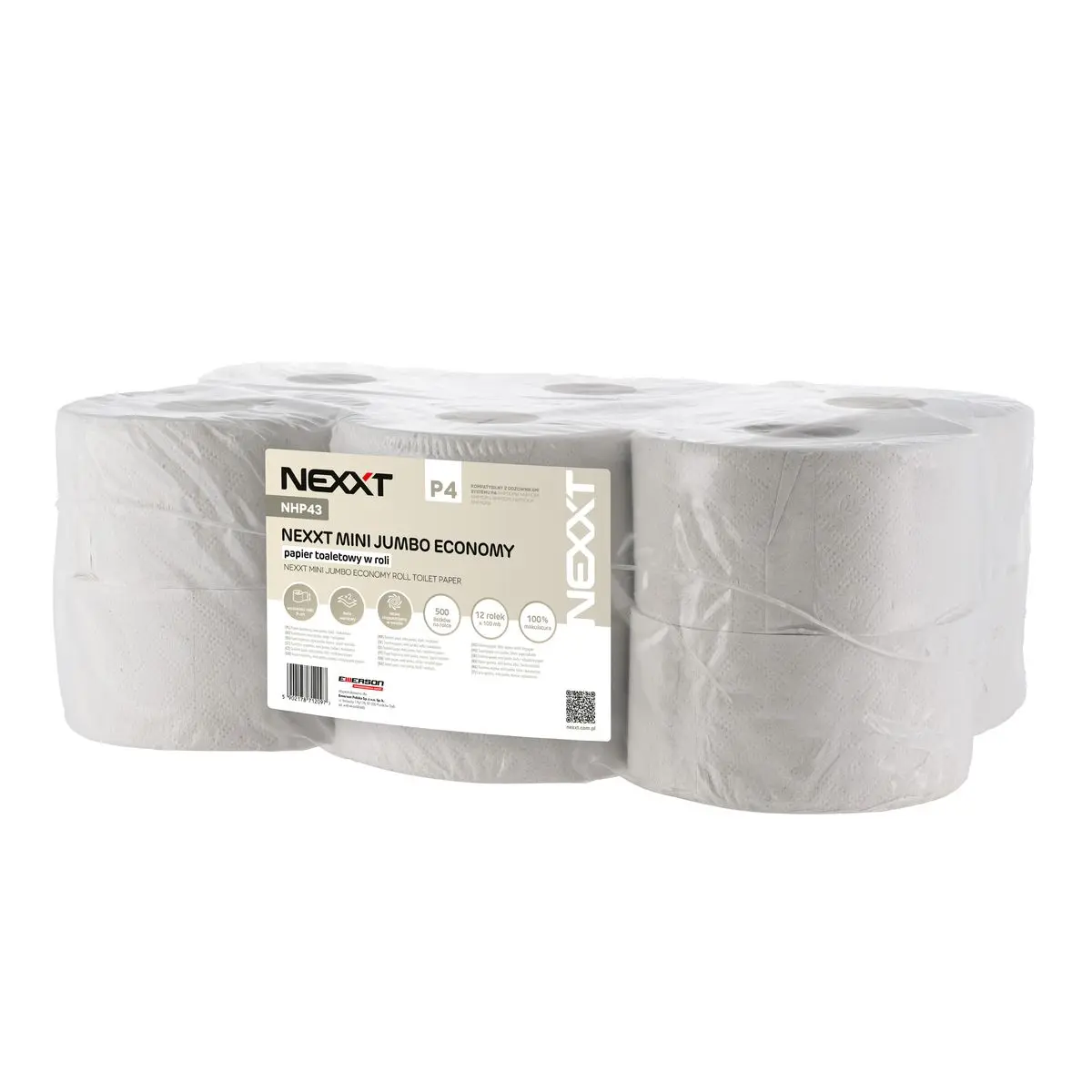 Papier toaletowy kolor: SZARY 500 szt Nexxt Professional - Elektronika i akcesoria
