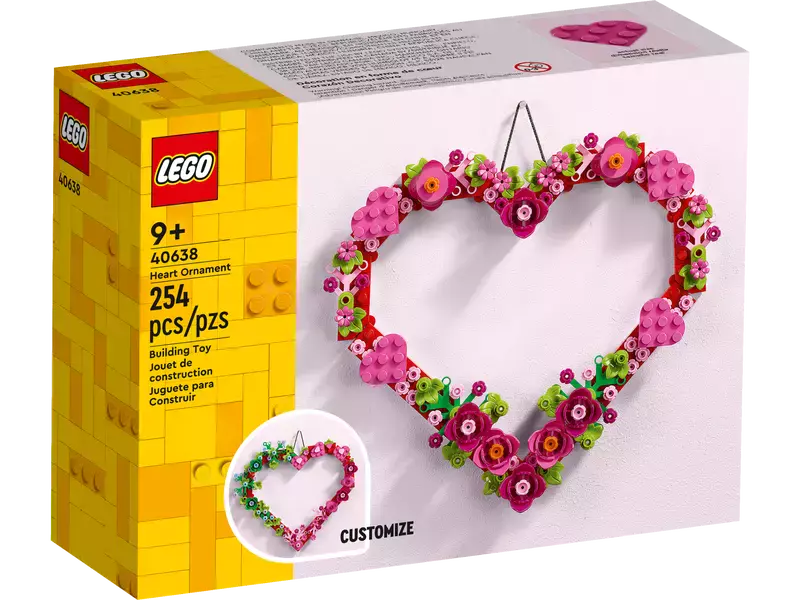 LEGO Ozdoba w kształcie serca 40638 - Zabawki