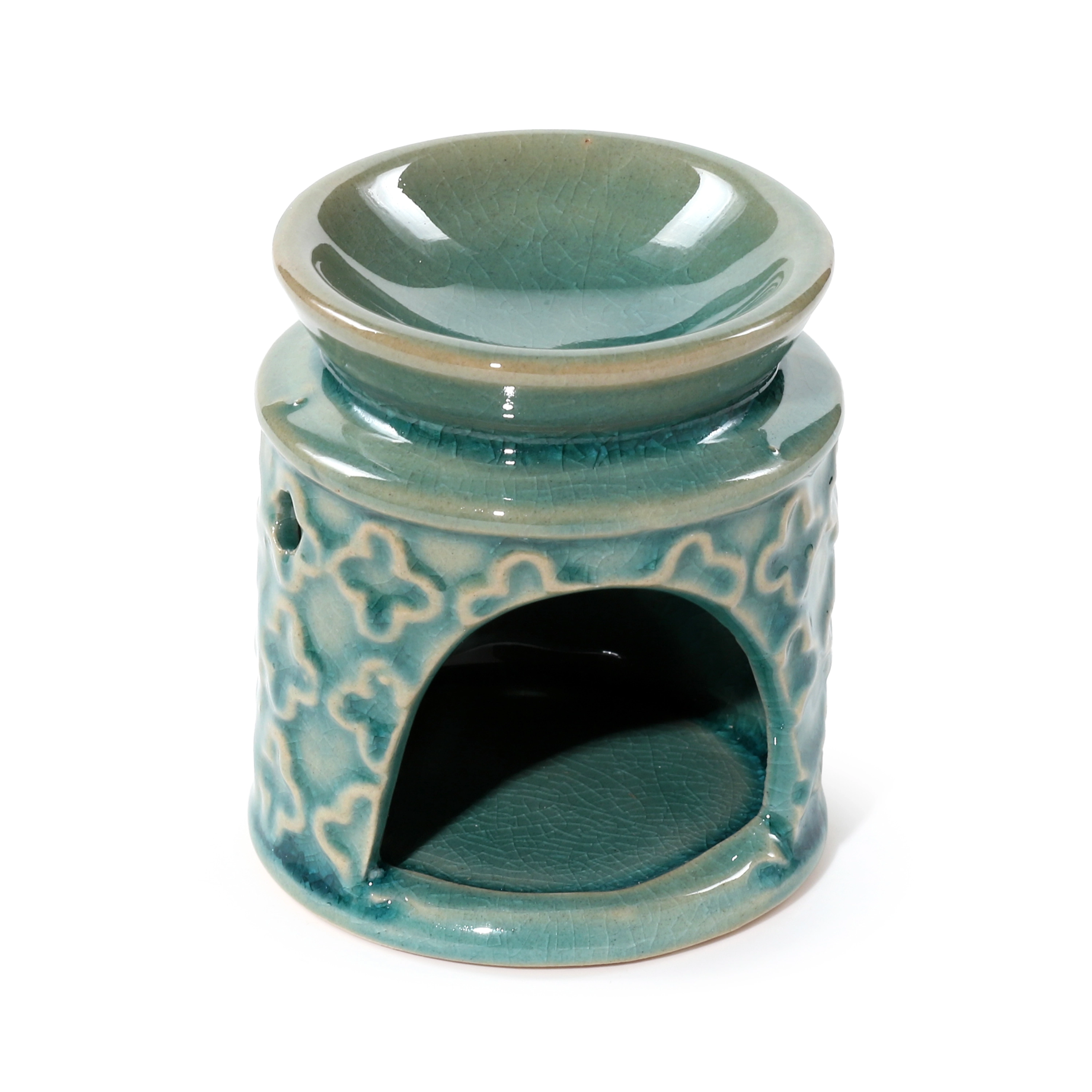 Kominek - podgrzewacz do olejków - Eden z motywem kwiatowym - Mama i dziecko