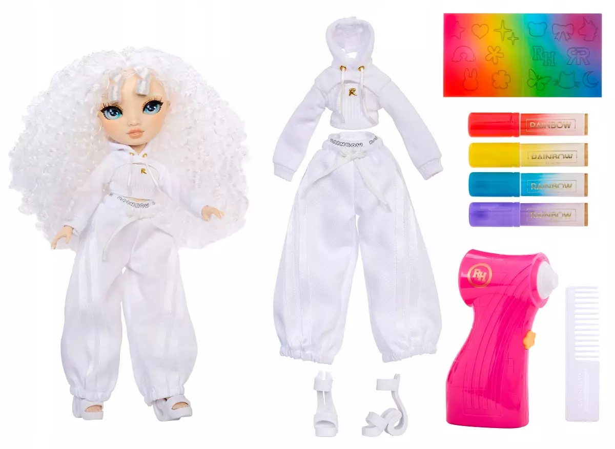 Rainbow High. Air Brush & Create. Lalka z zielonymi oczami - Zabawki