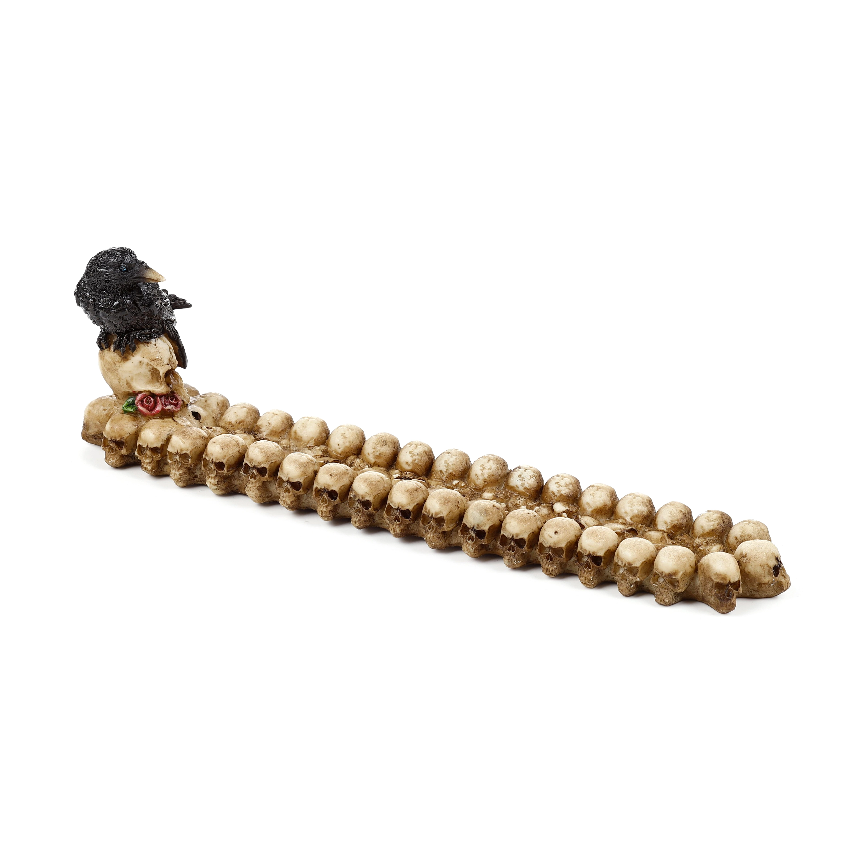 Popielnica na kadzidła - Czaszka i Kruk - Mama i dziecko