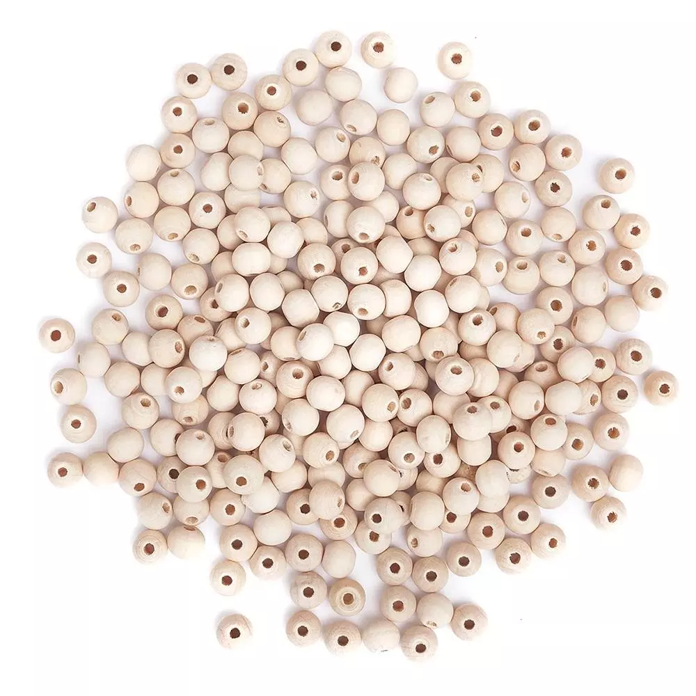 Koraliki drewniane kulki 8mm - Papiernicze i szkolne