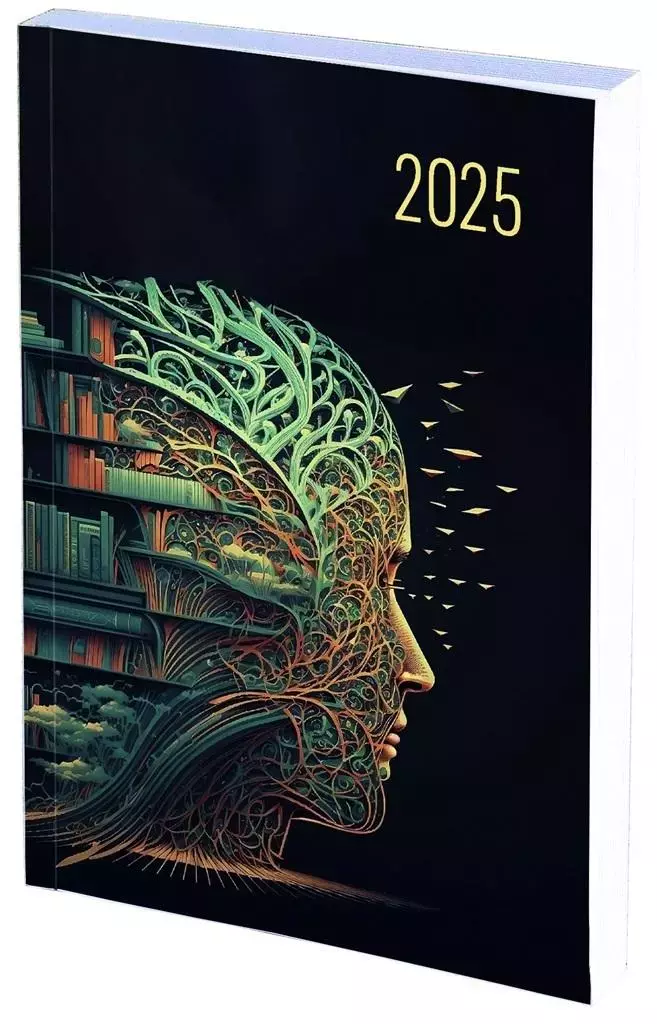 Kalendarz 2025 A5 tyg. PCV Modern - Książki