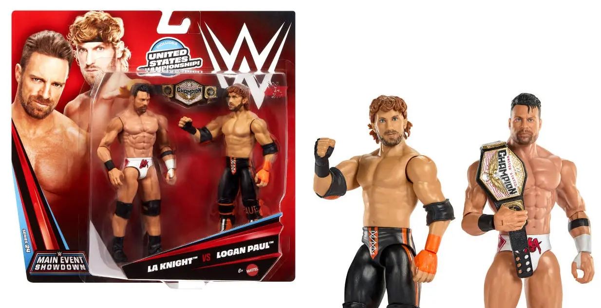 Wwe Main Event Showdown La Knight Vs Logan Paul Figurki 2-pak Jhj55 Wb4 - Zabawki