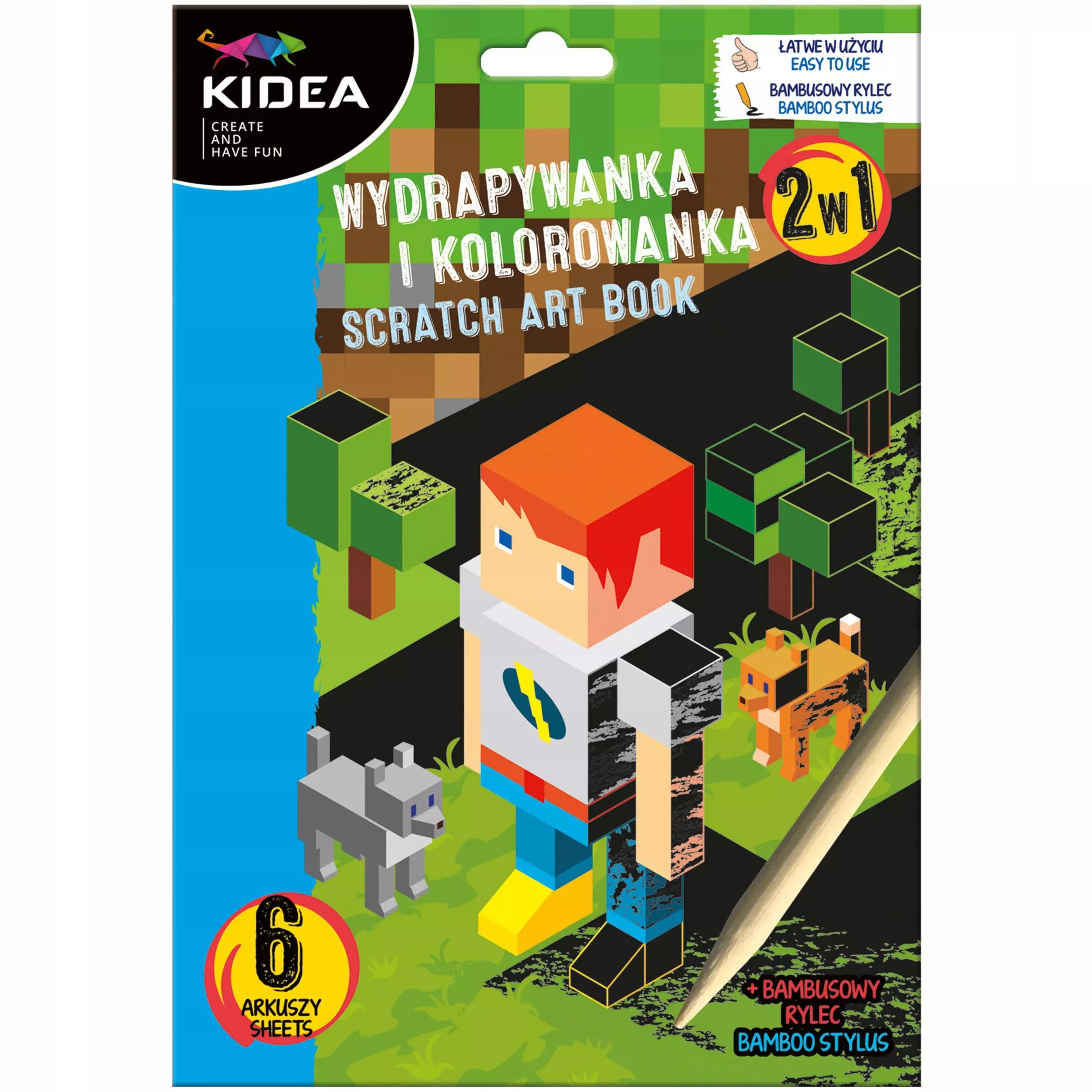 Wydrapywanka 180x260 Malowanka Game Kidea pudełko - Zabawki