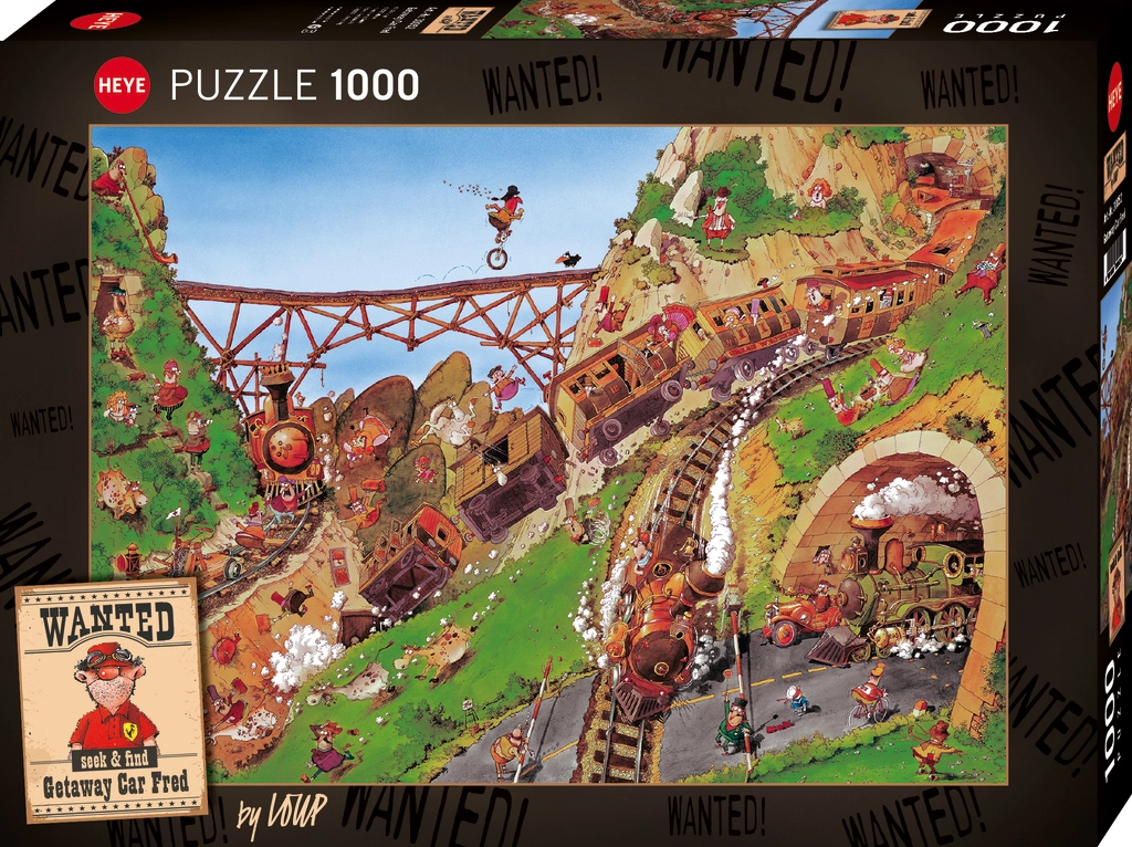 Puzzle 1000 elementów. Wanted! Fred, Loup