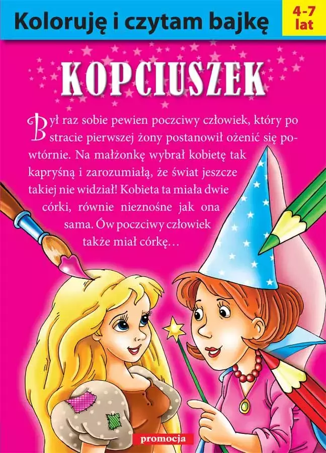 Koloruję i czytam bajkę - Kopciuszek - Książki