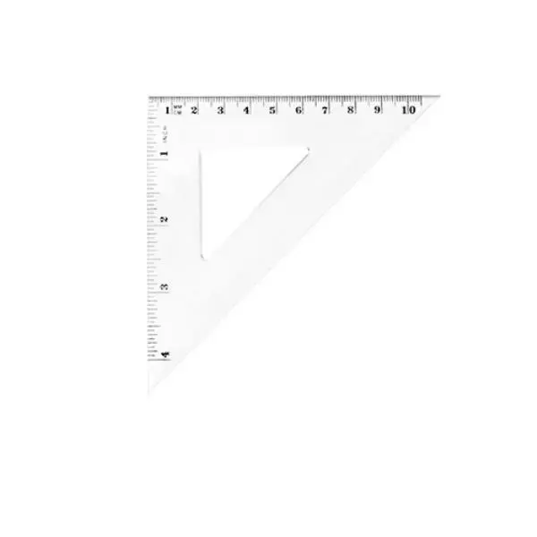 Ekierka równoramienna 10,5cm p50 TETIS - Papiernicze i szkolne