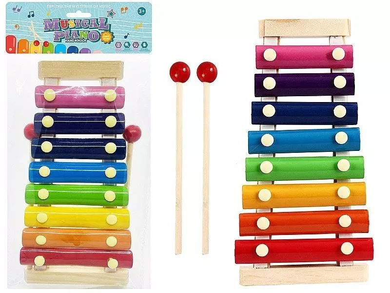 Cymbałki drewniane 8 tonów - Zabawki