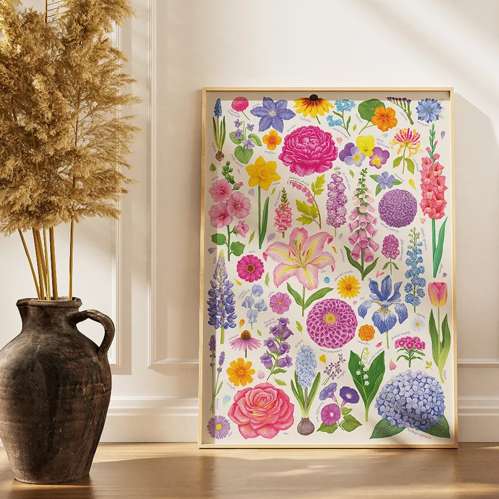 Puzzlove CzuCzu 1000 elementów. Kwiaty ogrodowe - Puzzle