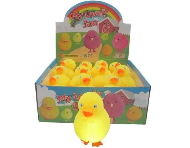 Miękka kaczka ze światłem MIX - Zabawki