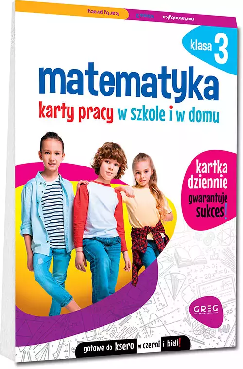 Matematyka. Karty pracy w szkole i w domu. Klasa 3 - Książki