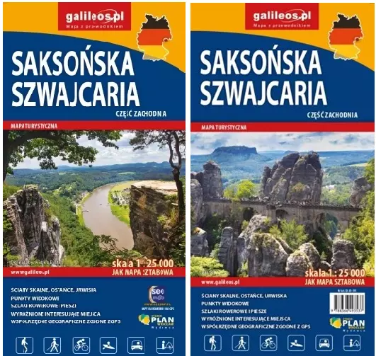 Mapy turystyczne. Czeska i Saksońska Szwajcaria, 1:25 000 - Książki