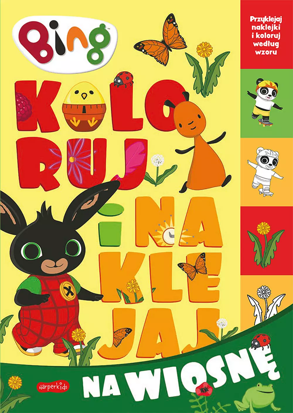 Bing. Koloruj i naklejaj na wiosnę - Książki