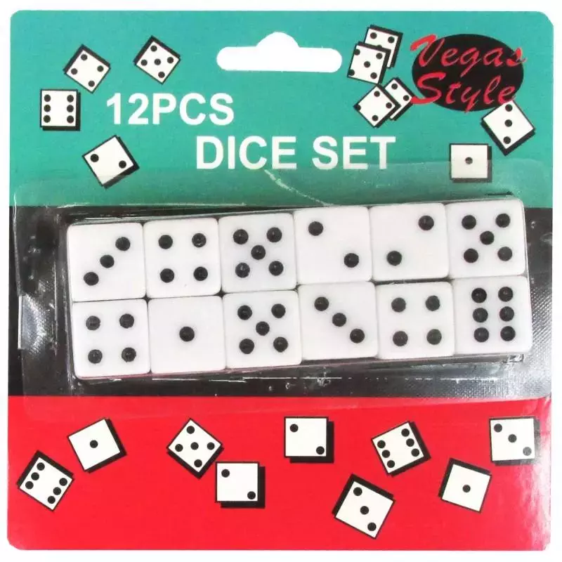 Kości do gry (12 sztuk) - Gry