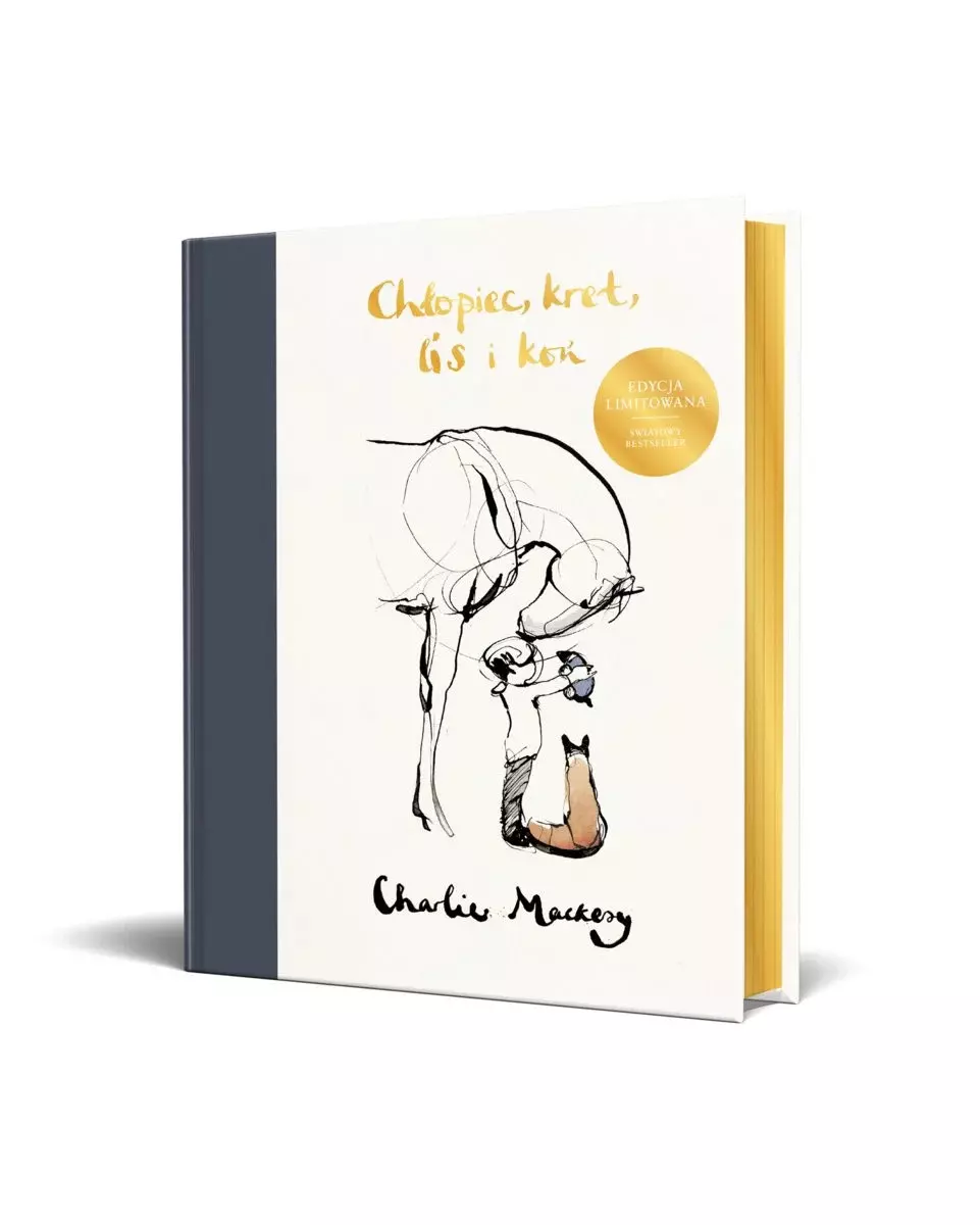 Chłopiec, kret, lis i koń (edycja limitowana złota) - Książki