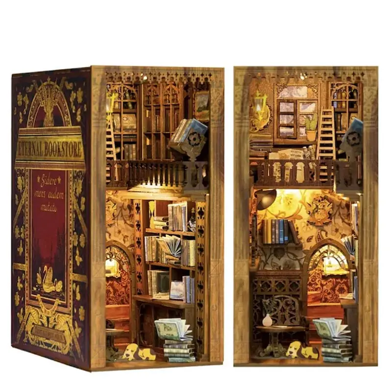 Miniaturowy domek Book Nook Klimatyczna księgarnia - Puzzle