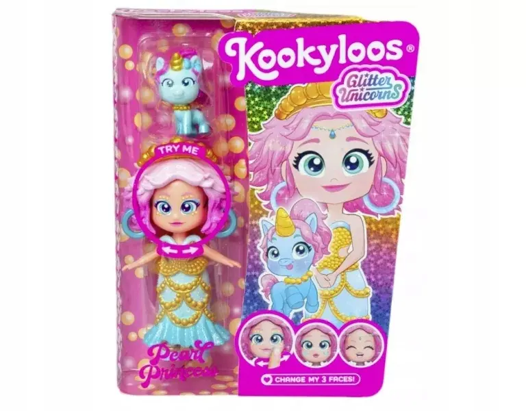 MBX KOOKYLOOS GLITER UNICORNS DIS4X6 AST - Audiobooki