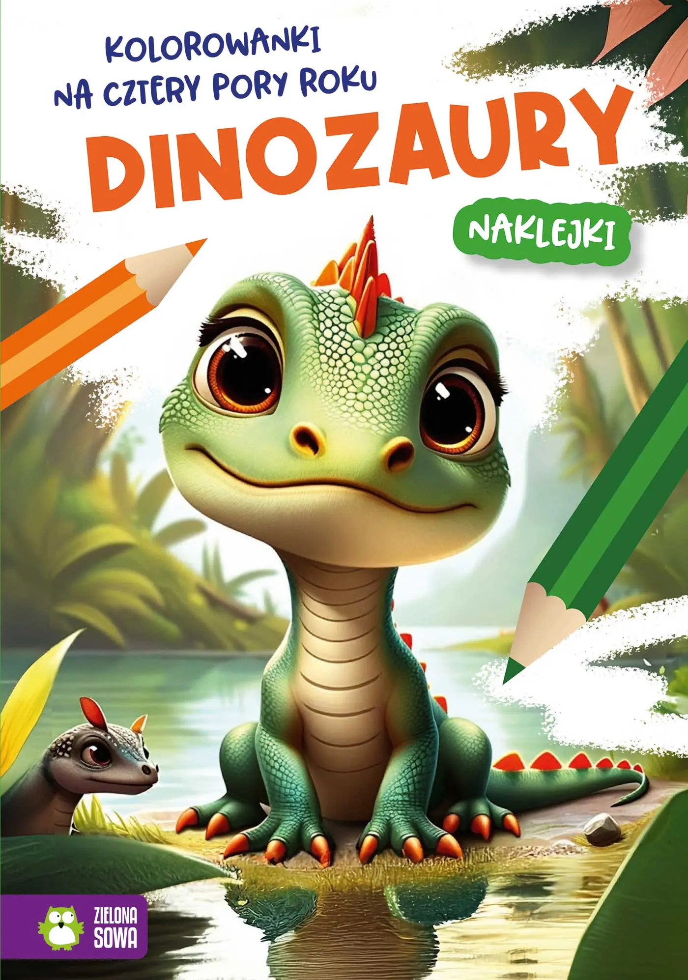 Kolorowanki na cztery pory roku. Dinozaury - Książki