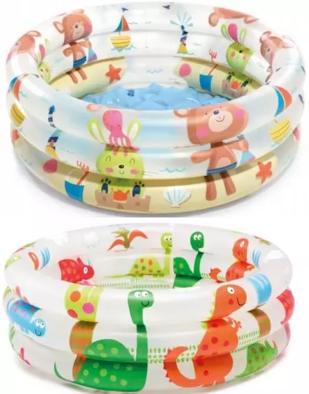 Basen dmuchany 3-komorowy, 61 x 22 cm, mix wzorów - Zabawki