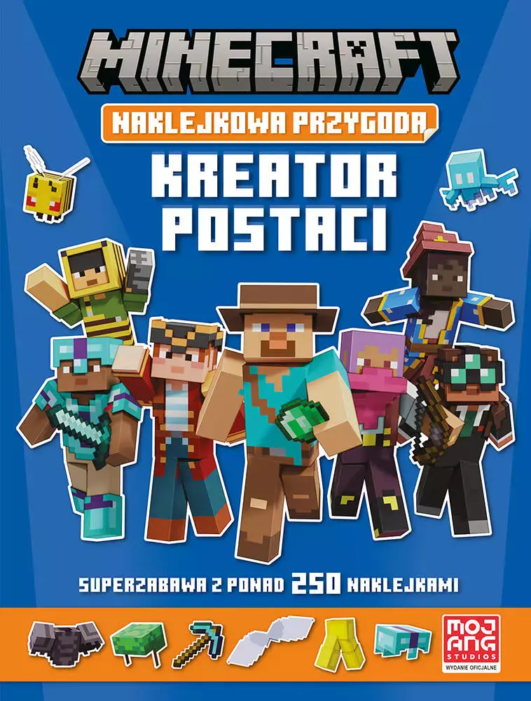 Minecraft. Naklejkowa przygoda. Kreator postaci - Książki