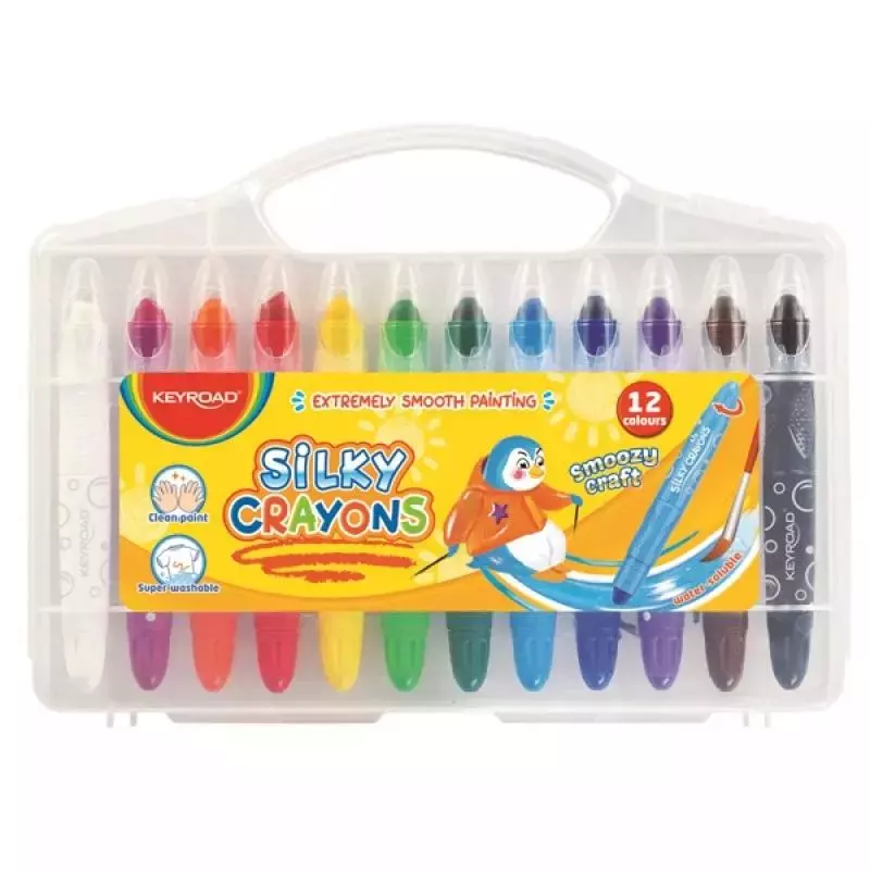 Kredki żelowe Smoozy Craft zmywalne 12szt - Papiernicze i szkolne