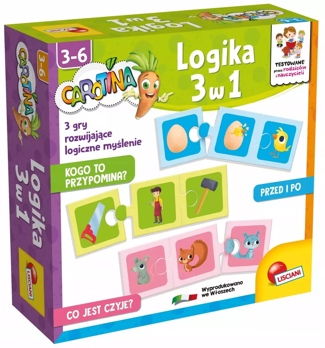 Gra Carotina Logika 3w1 - Puzzle