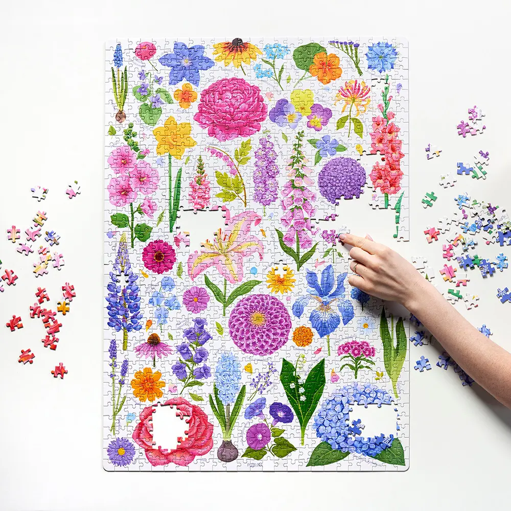 Puzzlove CzuCzu 1000 elementów. Kwiaty ogrodowe - Puzzle