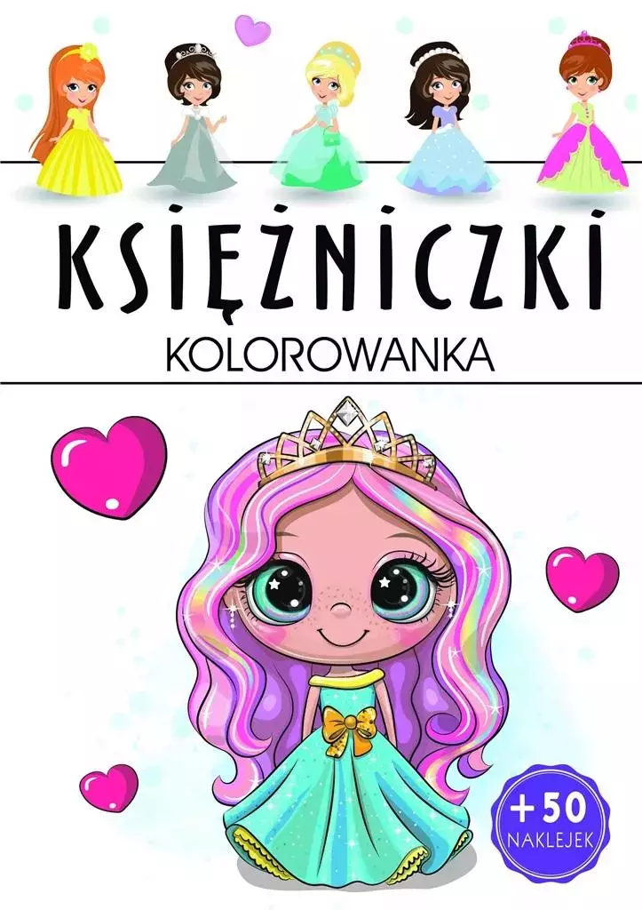 Księżniczki. Kolorowanka - Książki