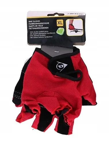 Rękawiczki Rowerowe Dunlop Senior R.XL - Czerwony - Elektronika i akcesoria