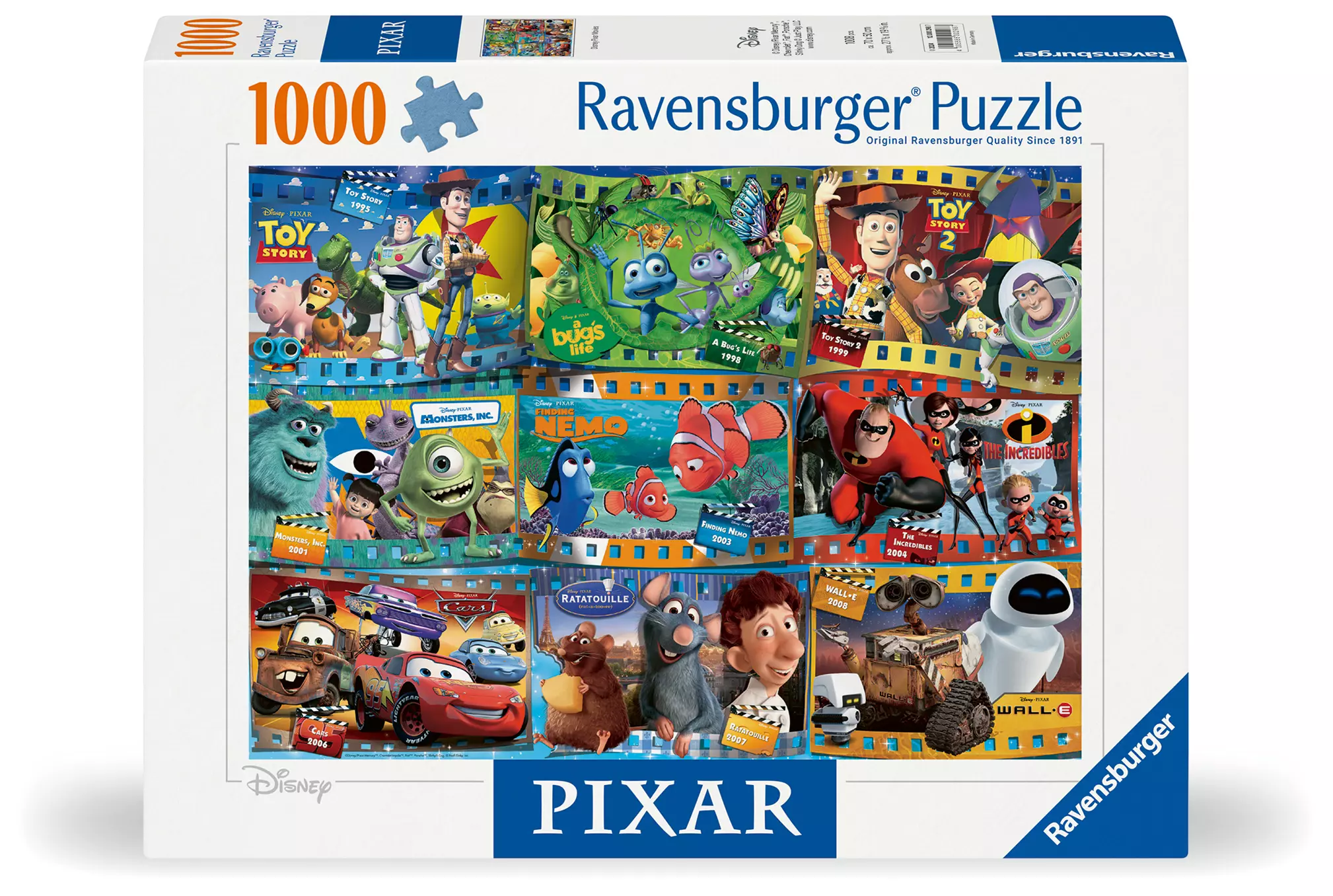 Puzzle 1000 elementów. Filmy Disney Pixar