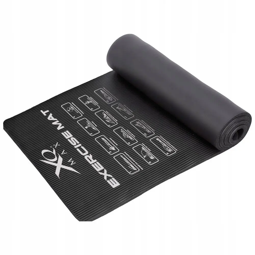 Mata do Jogi Nbr Czarna 10MM 183x58CM Xqmax - Elektronika i akcesoria