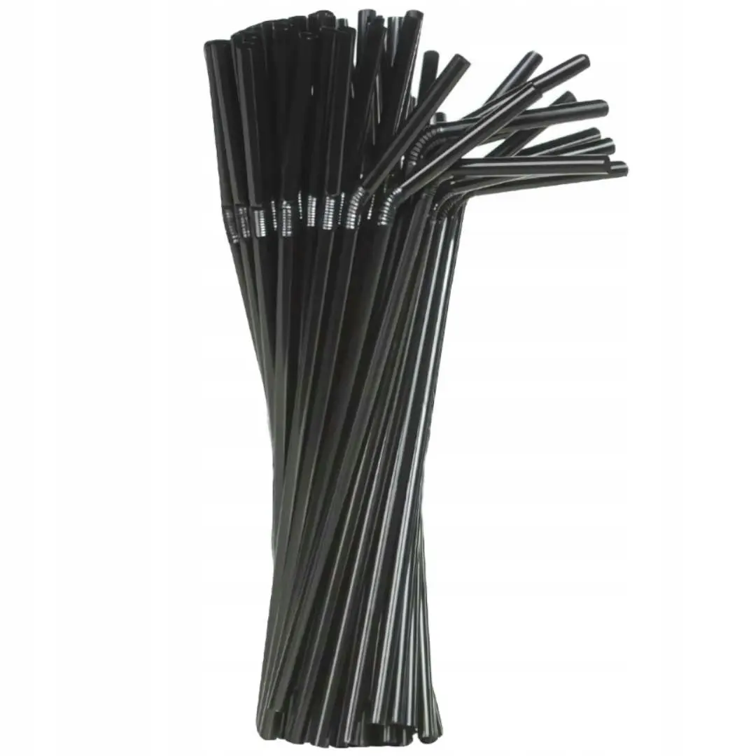 Słomki plastikowe łamane wielokrotnego użytku GoDan 50 szt. - Papiernicze i szkolne