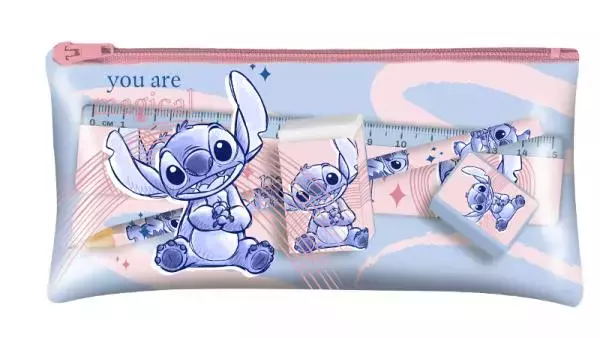 Zestaw piśmienniczy w saszetce 5el. Stitch ST00010 Kids Euroswan - Papiernicze i szkolne