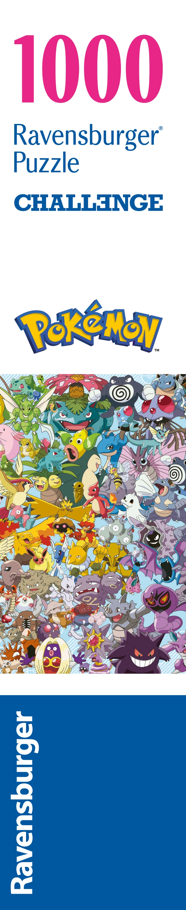 Puzzle 1000 elementów. Challenge. Pokemon - Puzzle