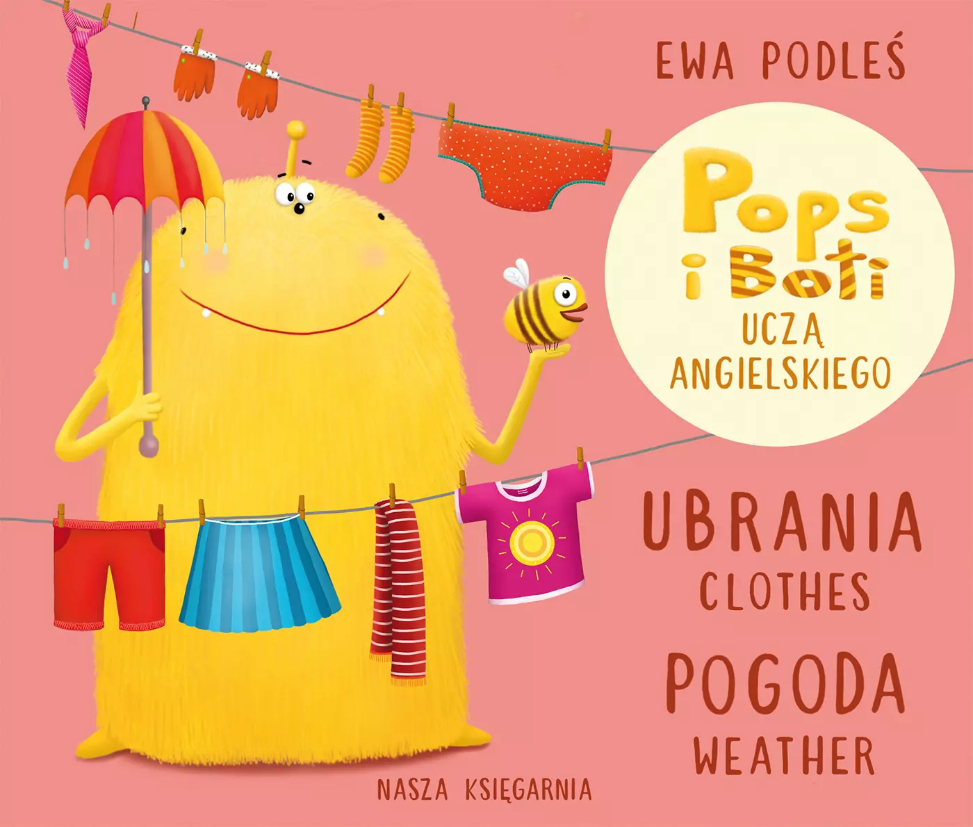Ubrania i pogoda. Pops i Boti uczą angielskiego - Książki