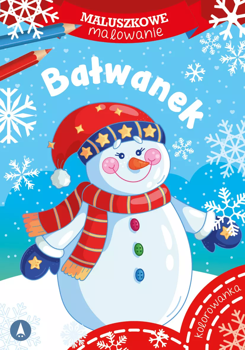 Maluszkowe malowanie. Bałwanek - Książki