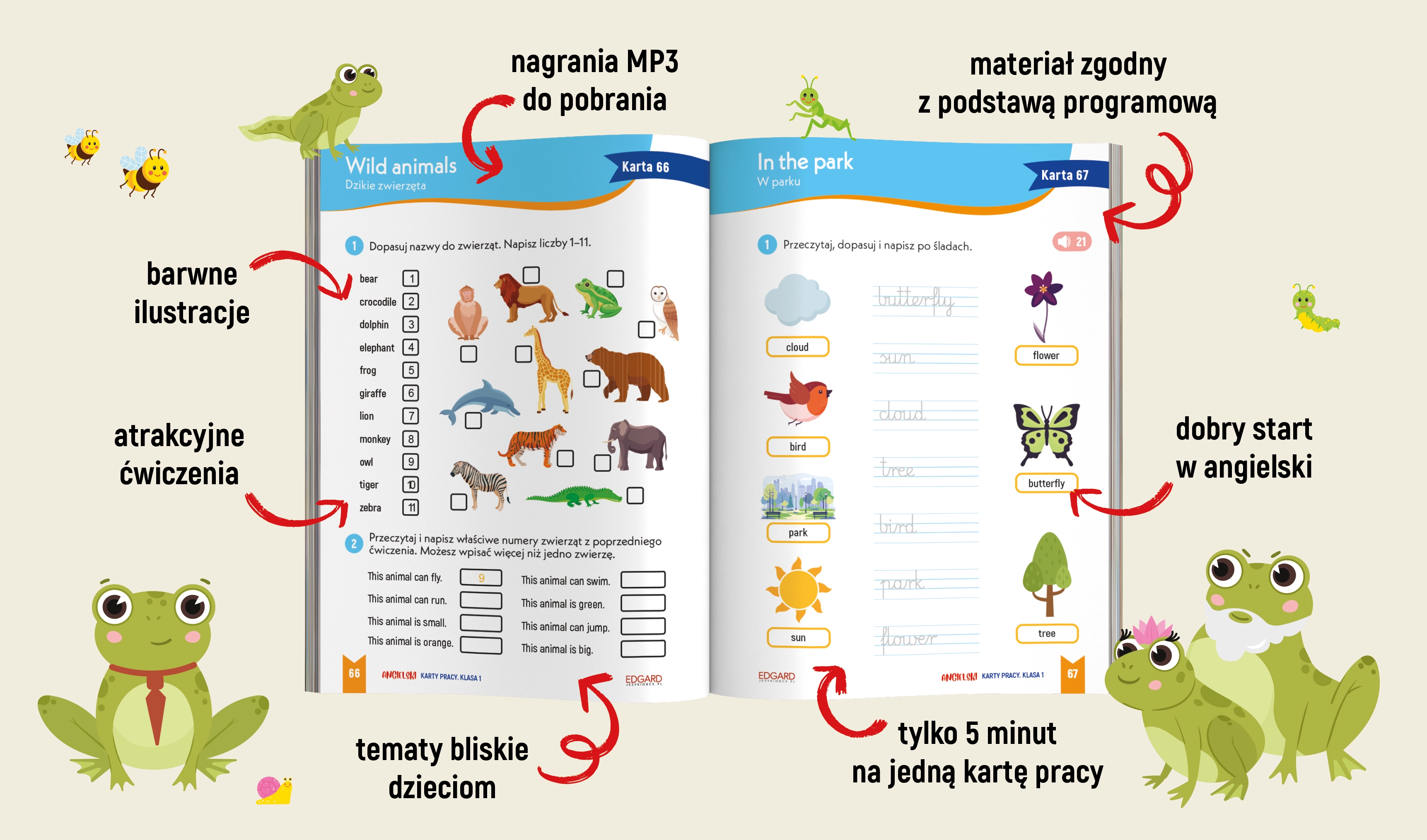 Angielski. Karty pracy. Klasa 1 - Książki