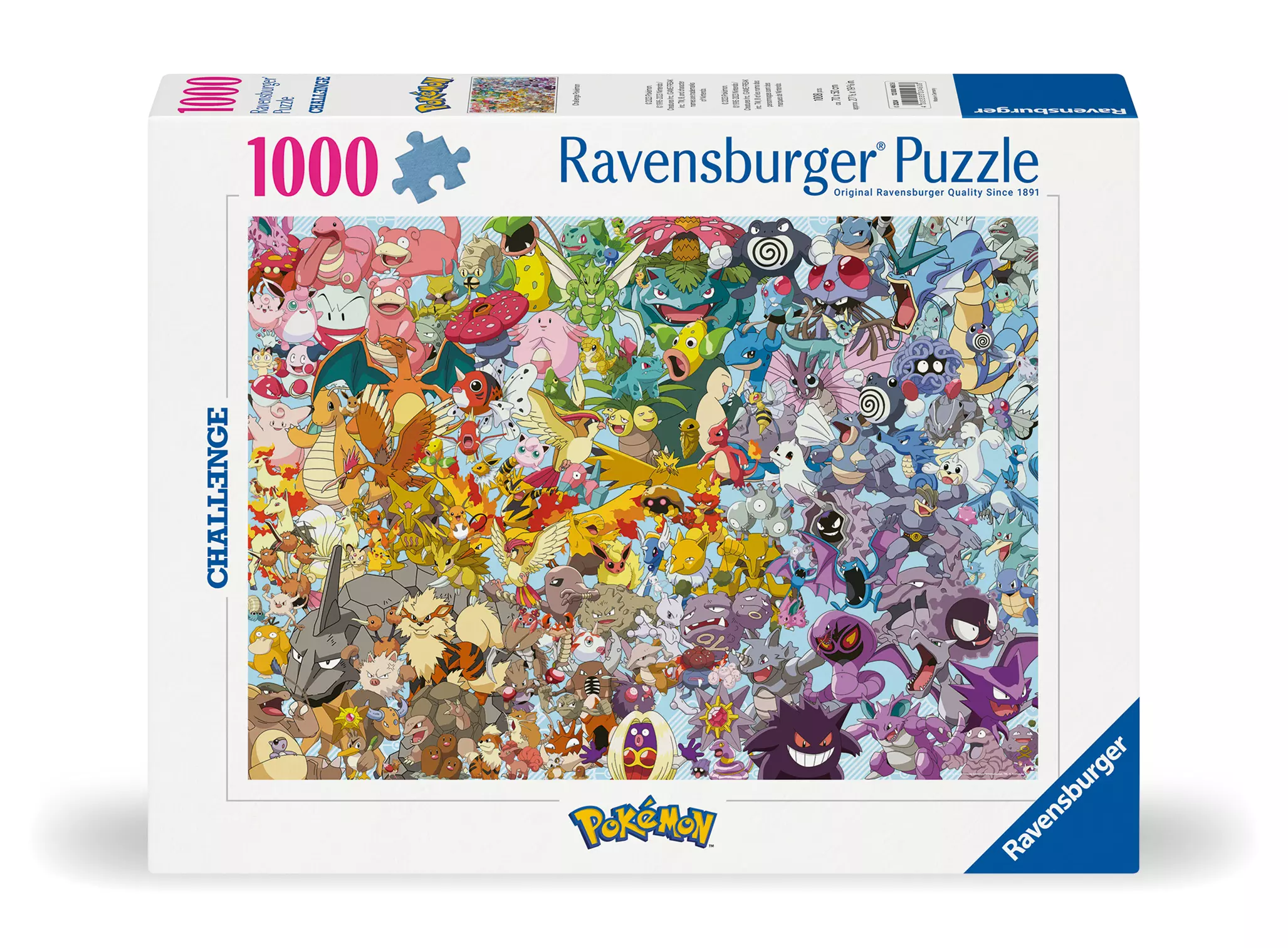 Puzzle 1000 elementów. Challenge. Pokemon - Puzzle