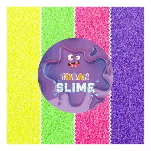 Slime brokat mineralny - 4 kolory 32g TUBAN - Papiernicze i szkolne